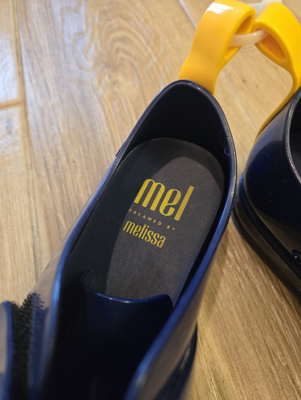 NWOT Mini Melissa Blue & Yellow Sneakers, 2 - Picture 5 of 7